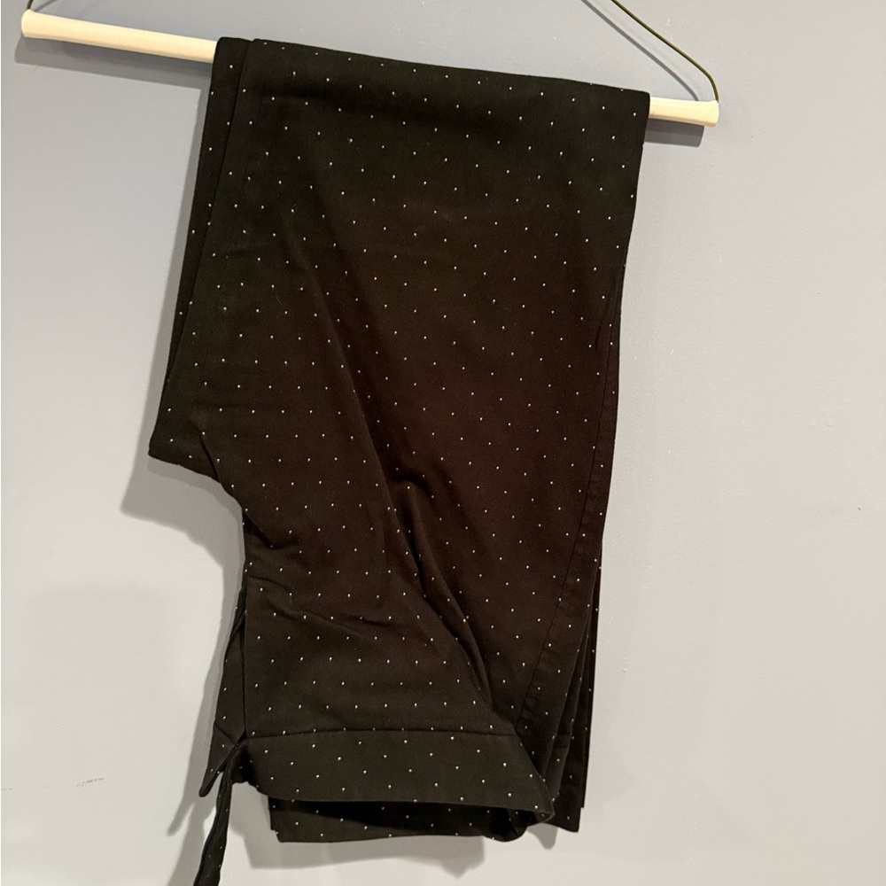 LOFT Black Polka Dot Dress Pants Elegant Design